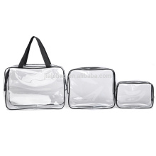 OEM professionnel en plastique imperméable à l&#39;eau voyage clair PVC transparent sac de maquillage transparent